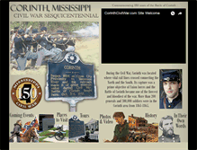 Tablet Screenshot of corinthcivilwar.com
